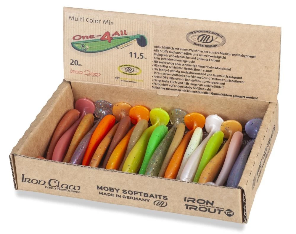 IRON CLAW Moby One-4All Shad - 20 Stück 11,5cm 1 IRON CLAW Moby One-4All Shad - 20 Stück 11,5cm