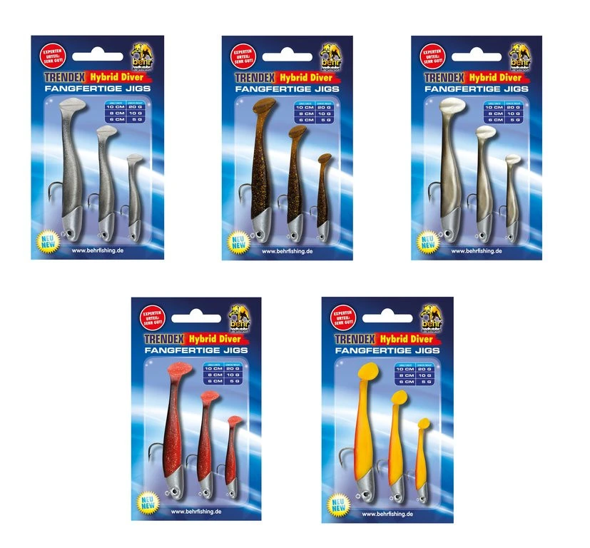 Behr Trendey Hybrid Diver - 3er Jigs 2 Behr Trendey Hybrid Diver - 3er Jigs – Bild 2