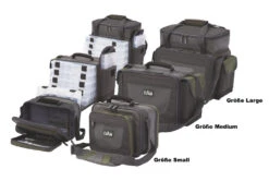 DAM Tackle Bag Serie - Angelzubehörtasche -Kinetic Verkaufsgeschäft DAM Tackle Bag Galeriebild S XL mit GroessenangabexYLROgu8NbtccIpXK3qgzgytNy 1280x1280