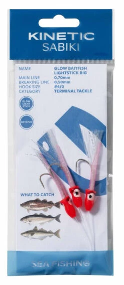 Kinetic Sabiki Glow Baitfish Lightstick Vorfach