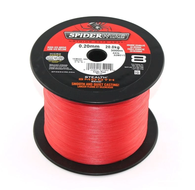 SPIDERWIRE Stealth Smooth 8 Red - 8-fach Geflochtene 1 SPIDERWIRE Stealth Smooth 8 Red - 8-fach Geflochtene