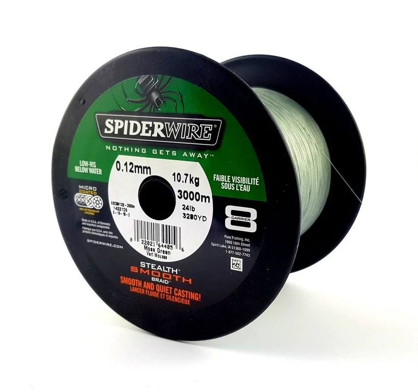 SPIDERWIRE Stealth Smooth 8 Moss Green - 8-fach Geflochtene 1 SPIDERWIRE Stealth Smooth 8 Moss Green - 8-fach Geflochtene