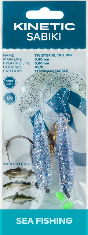 Kinetic Sabiki Twister XL Tail Rig - Vorfach 3 Kinetic Sabiki Twister XL Tail Rig - Vorfach – Bild 3